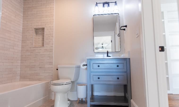 light white clean bathroom