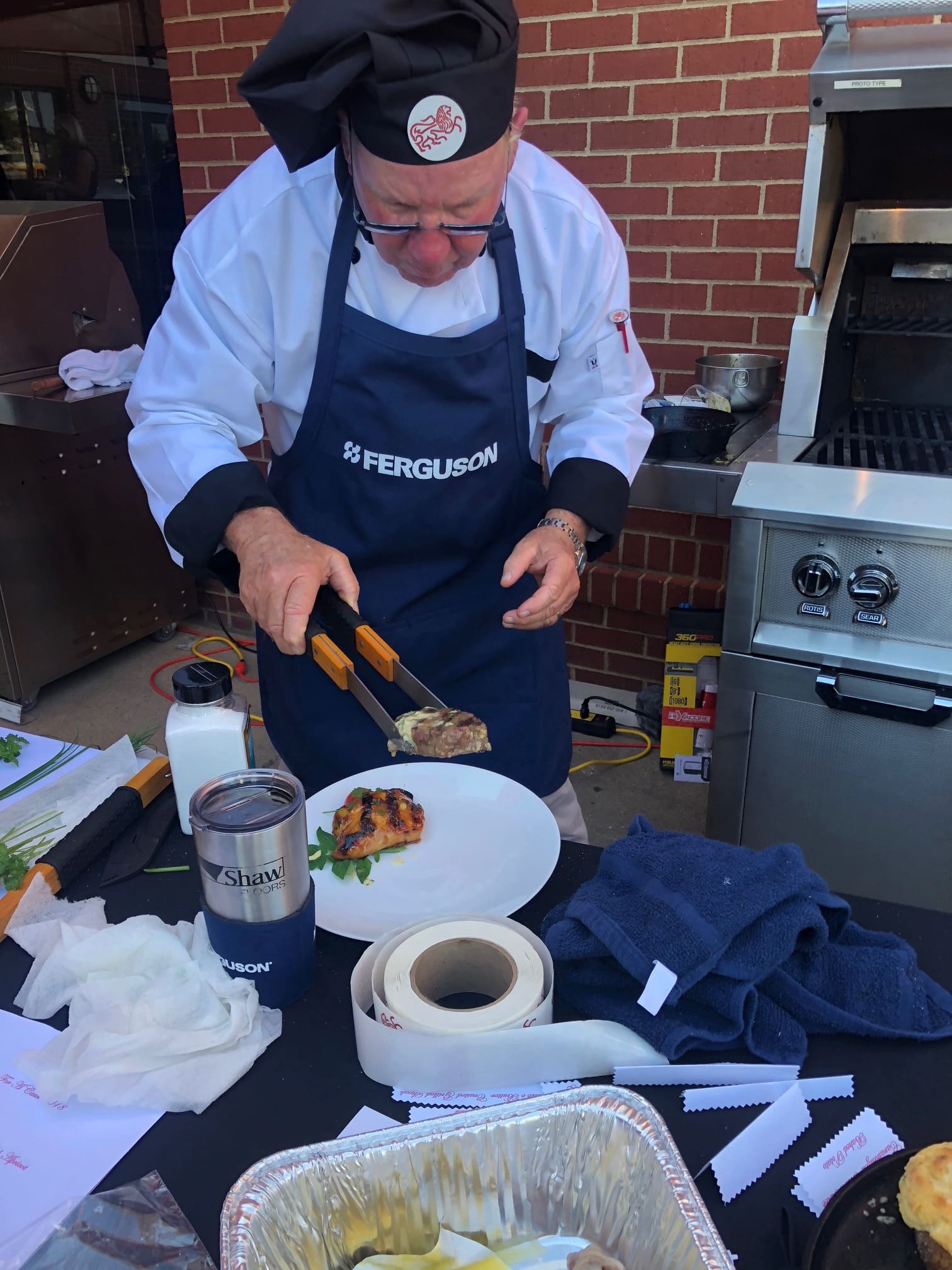 Cooking at Grilling For A Cause event 