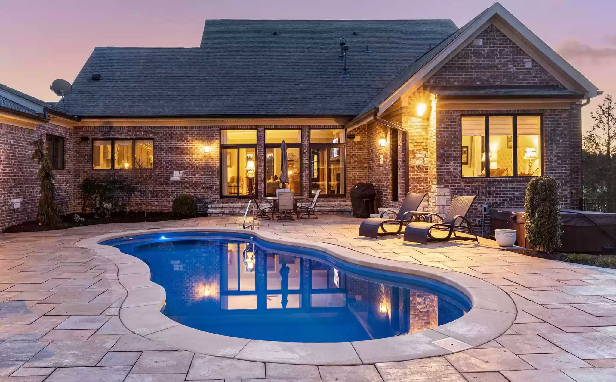 p.l. lyons, pools, custom home builders, custom pools